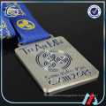 wholesale iron medal with blue ribbons